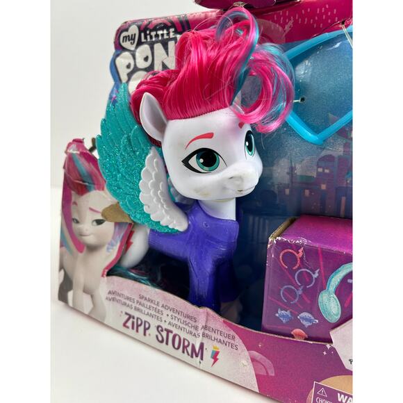 My Little Pony Sparkle Adventures Zipp Storm Pegasus Figure 15+ Accessories - Picture 2 of 6